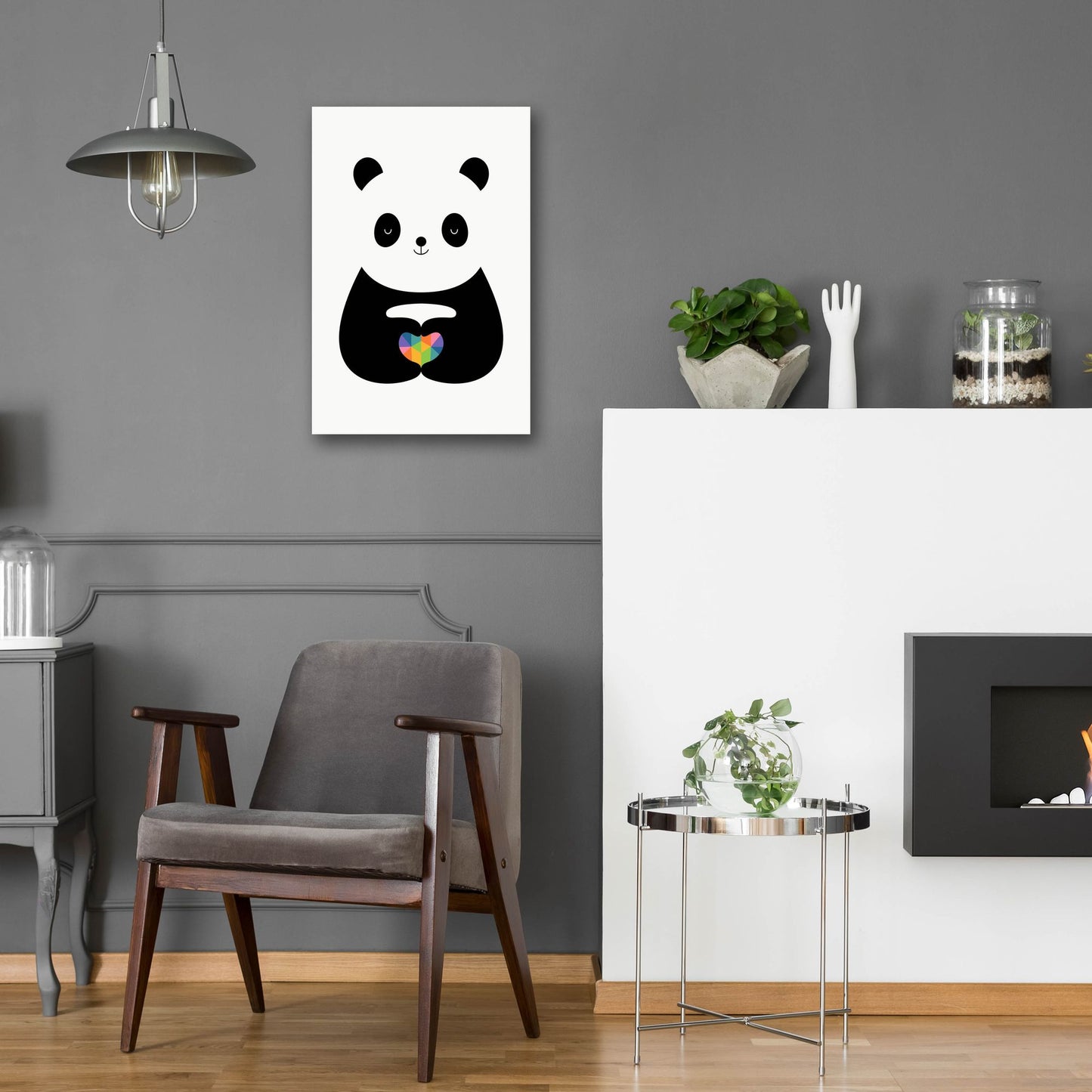 Epic Art 'Panda Love' by Andy Westface, Acrylic Glass Wall Art,16x24