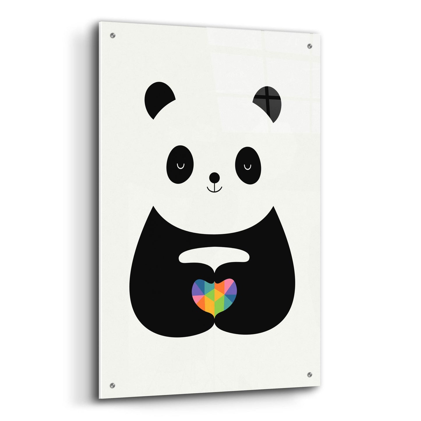 Epic Art 'Panda Love' by Andy Westface, Acrylic Glass Wall Art,24x36