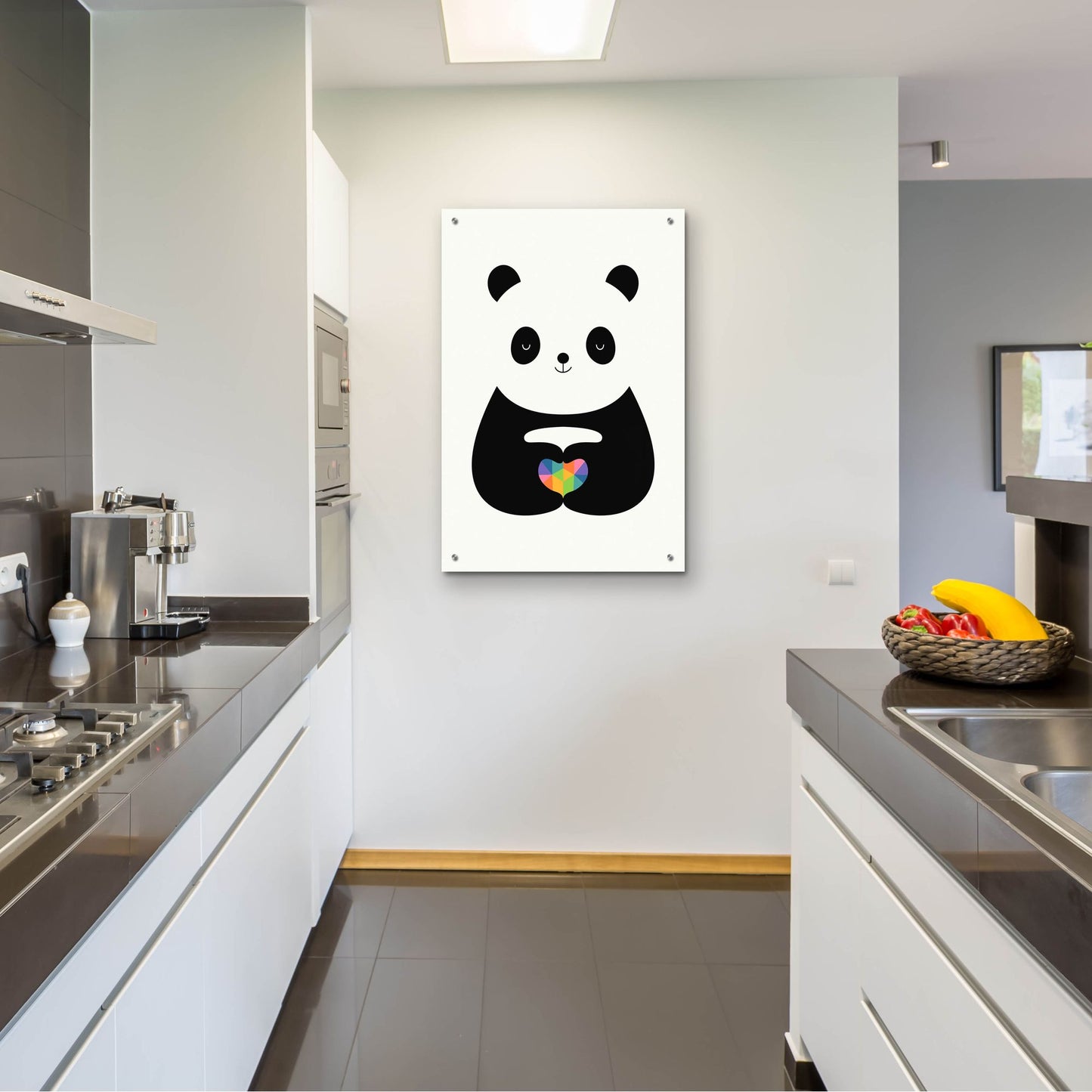 Epic Art 'Panda Love' by Andy Westface, Acrylic Glass Wall Art,24x36