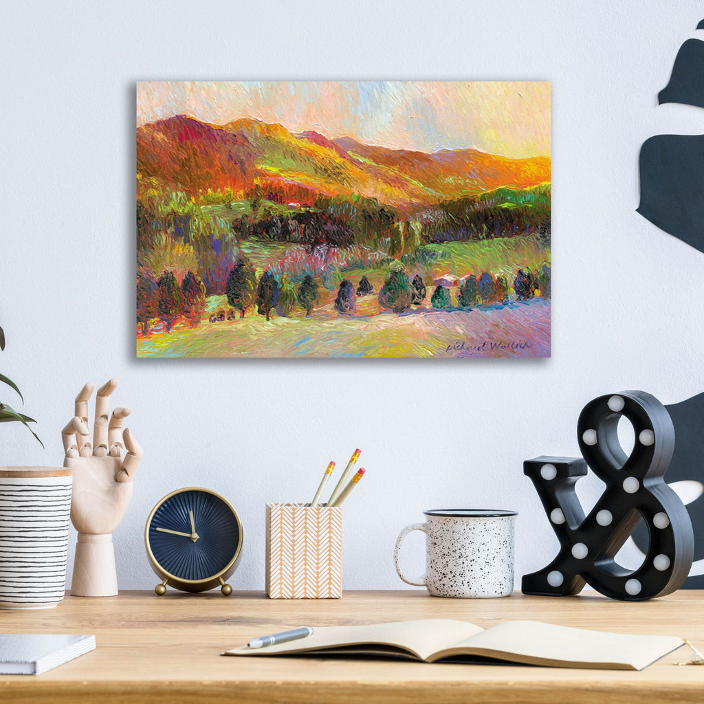 Epic Art 'Colorado Sunset' by Richard Wallich, Acrylic Glass Wall Art,16x12