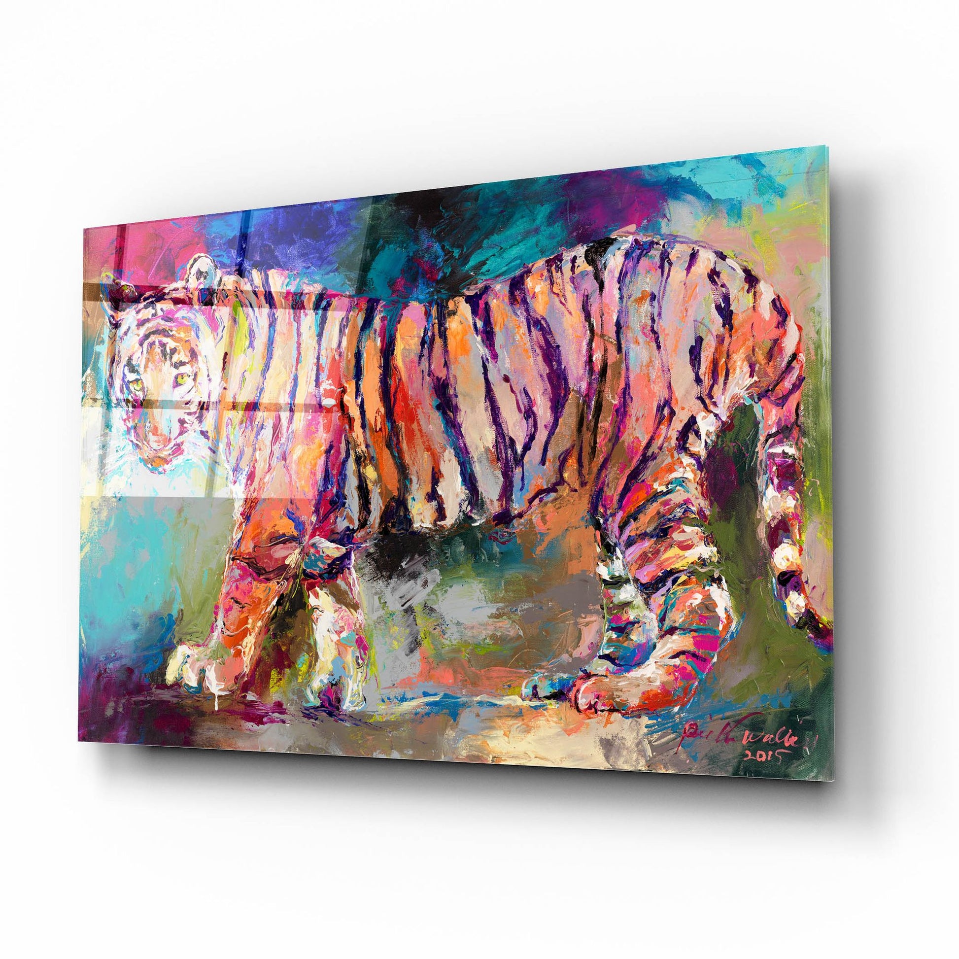 Epic Art 'Bengal Tiger' by Richard Wallich, Acrylic Glass Wall Art,16x12