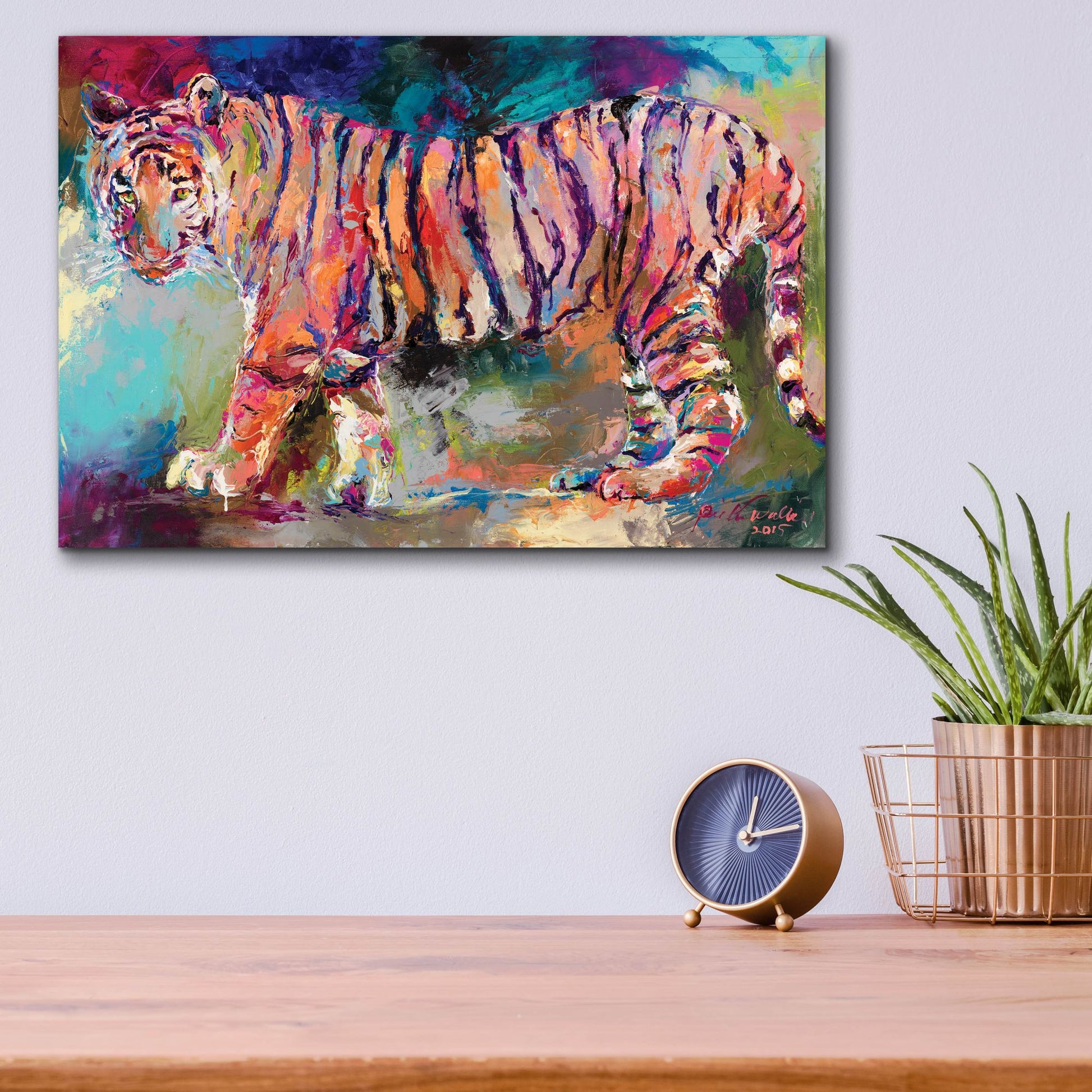 Epic Art 'Bengal Tiger' by Richard Wallich, Acrylic Glass Wall Art,16x12