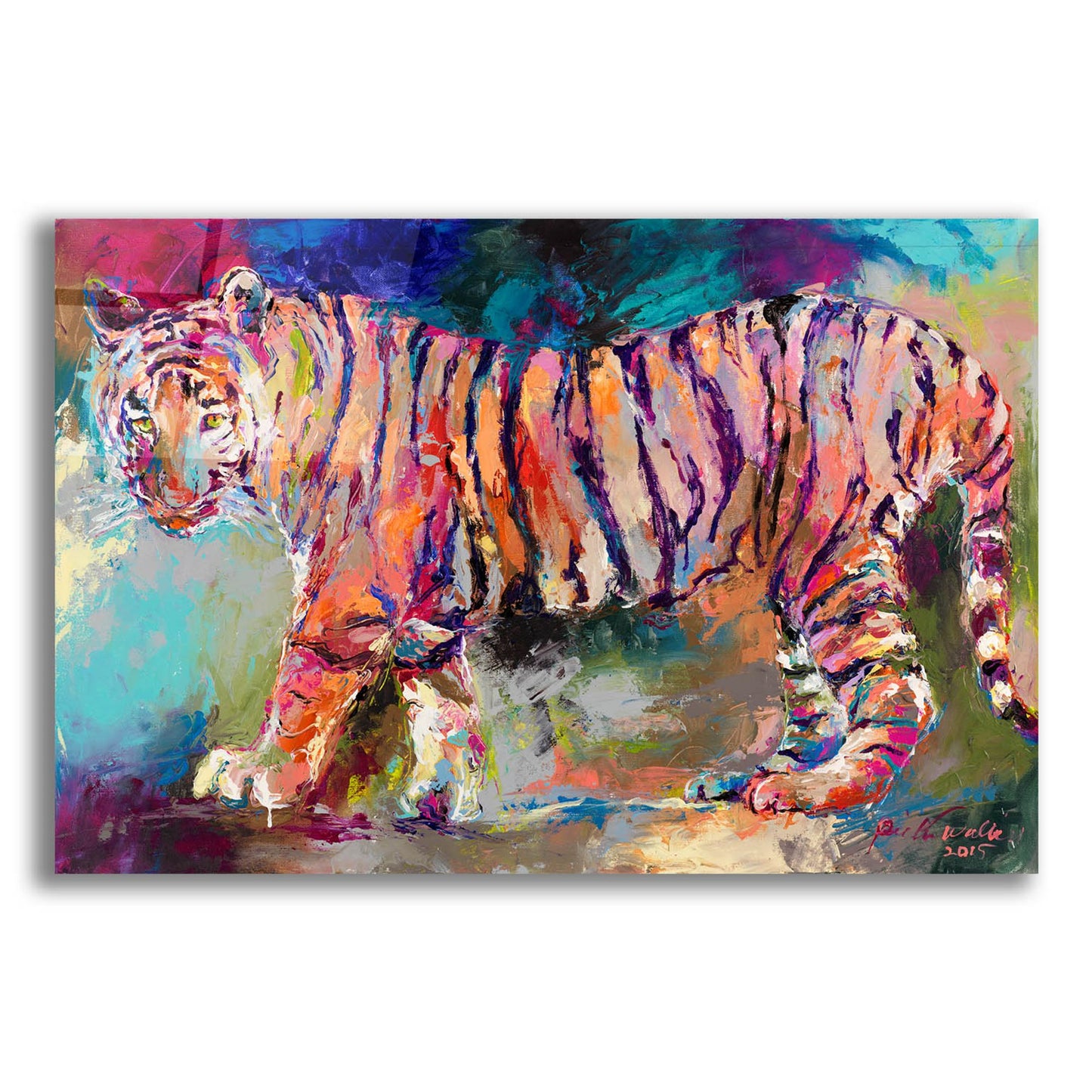 Epic Art 'Bengal Tiger' by Richard Wallich, Acrylic Glass Wall Art,24x16