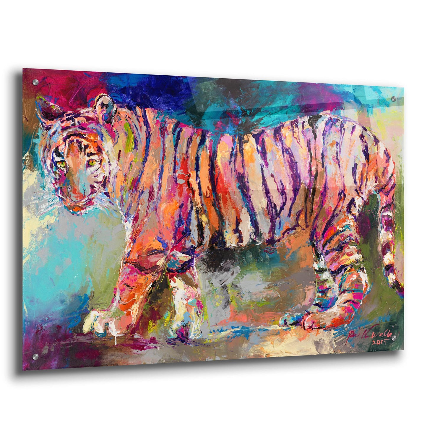 Epic Art 'Bengal Tiger' by Richard Wallich, Acrylic Glass Wall Art,36x24