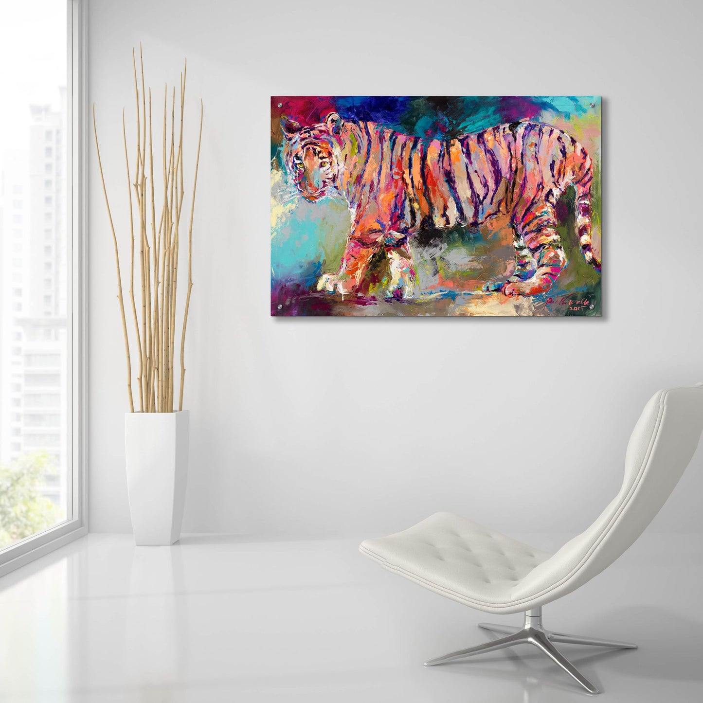 Epic Art 'Bengal Tiger' by Richard Wallich, Acrylic Glass Wall Art,36x24