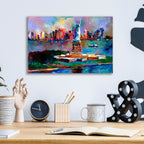 Epic Art 'New York' by Richard Wallich, Acrylic Glass Wall Art,16x12