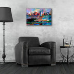 Epic Art 'New York' by Richard Wallich, Acrylic Glass Wall Art,24x16