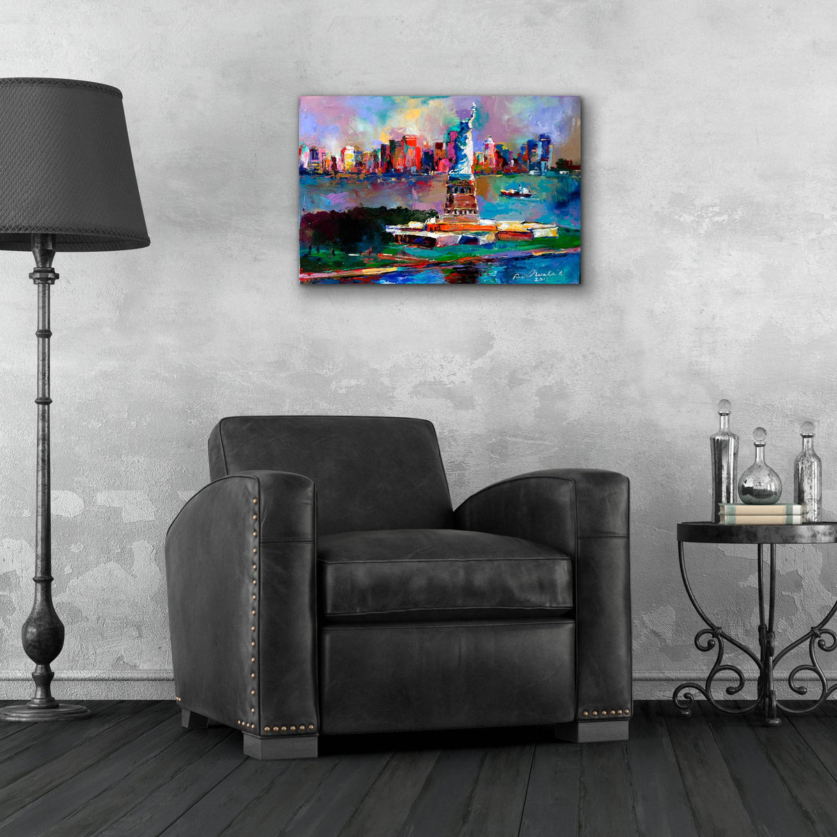Epic Art 'New York' by Richard Wallich, Acrylic Glass Wall Art,24x16