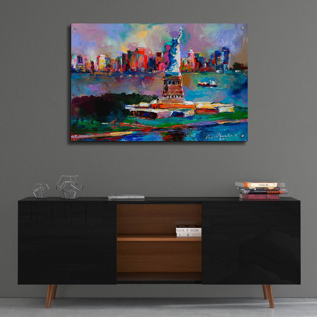 Epic Art 'New York' by Richard Wallich, Acrylic Glass Wall Art,36x24