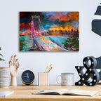 Epic Art 'San Fran' by Richard Wallich, Acrylic Glass Wall Art,16x12