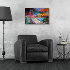 Epic Art 'San Fran' by Richard Wallich, Acrylic Glass Wall Art,24x16