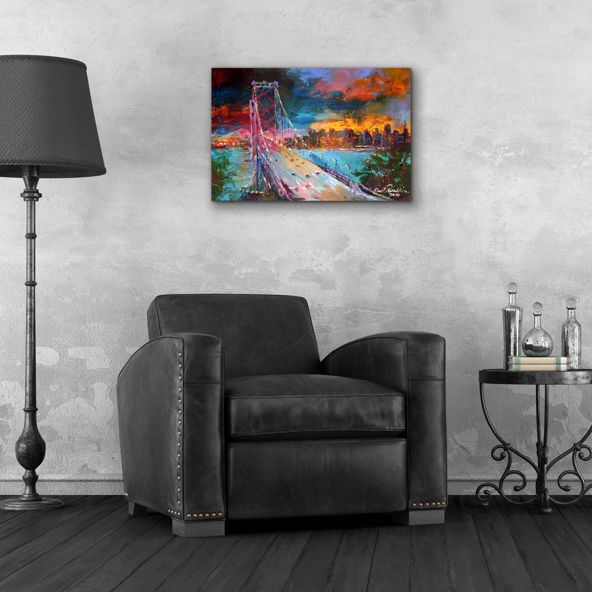 Epic Art 'San Fran' by Richard Wallich, Acrylic Glass Wall Art,24x16