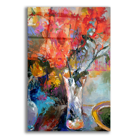 Epic Art 'Flowers In Vase' by Richard Wallich, Acrylic Glass Wall Art