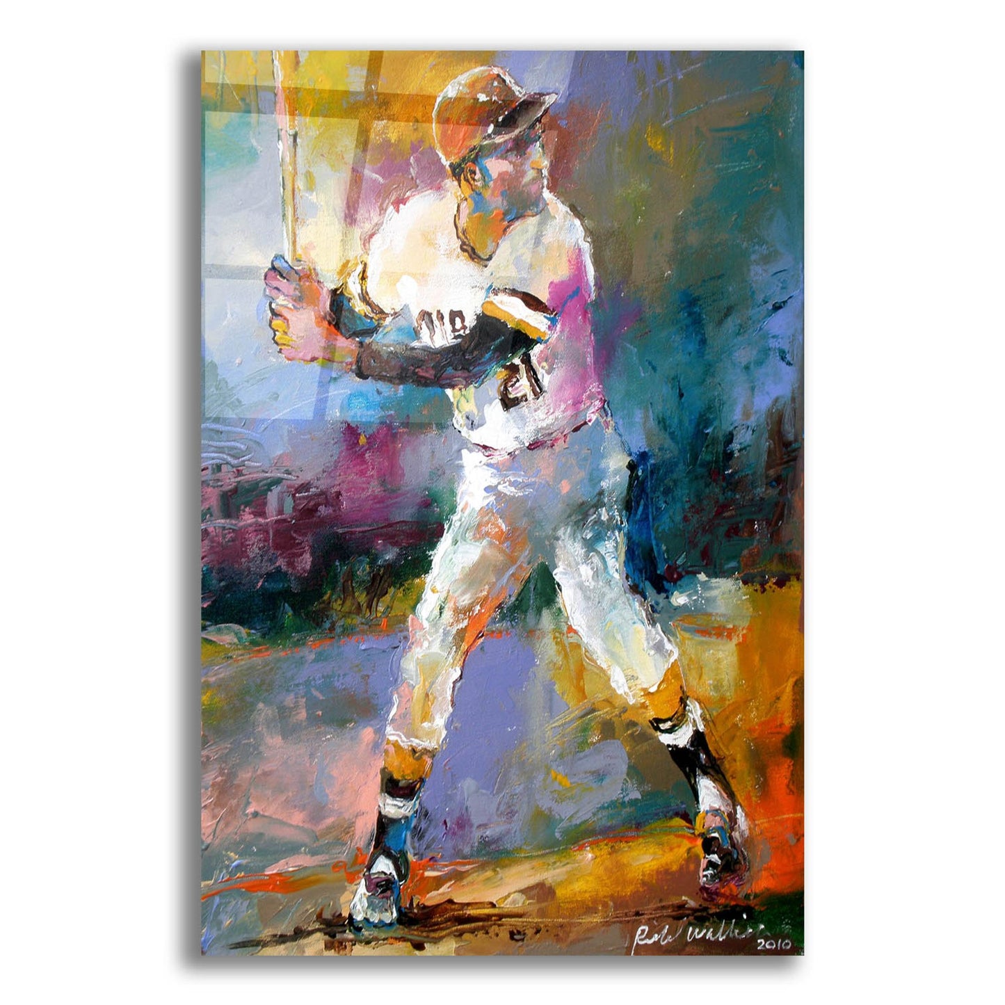 Epic Art 'Roberto Clemente' by Richard Wallich, Acrylic Glass Wall Art