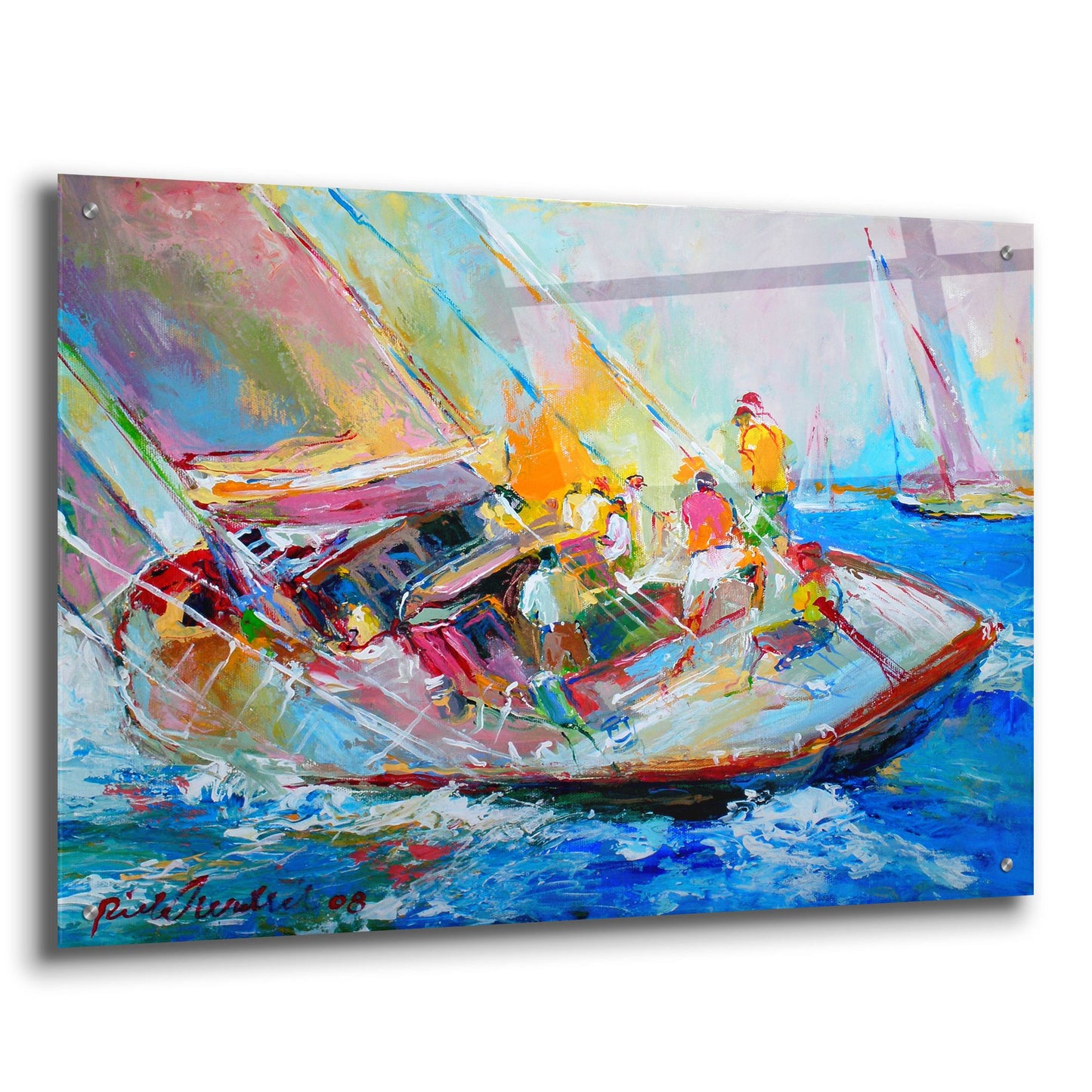 Epic Art 'Sail' by Richard Wallich, Acrylic Glass Wall Art,36x24