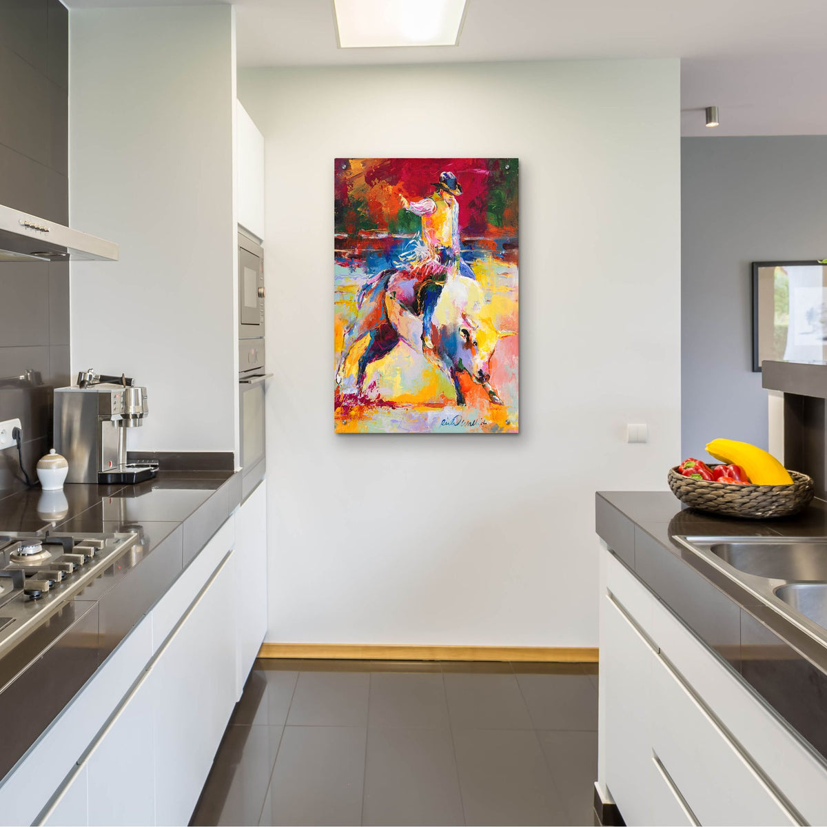 Epic Art 'Rodeo' by Richard Wallich, Acrylic Glass Wall Art,24x36
