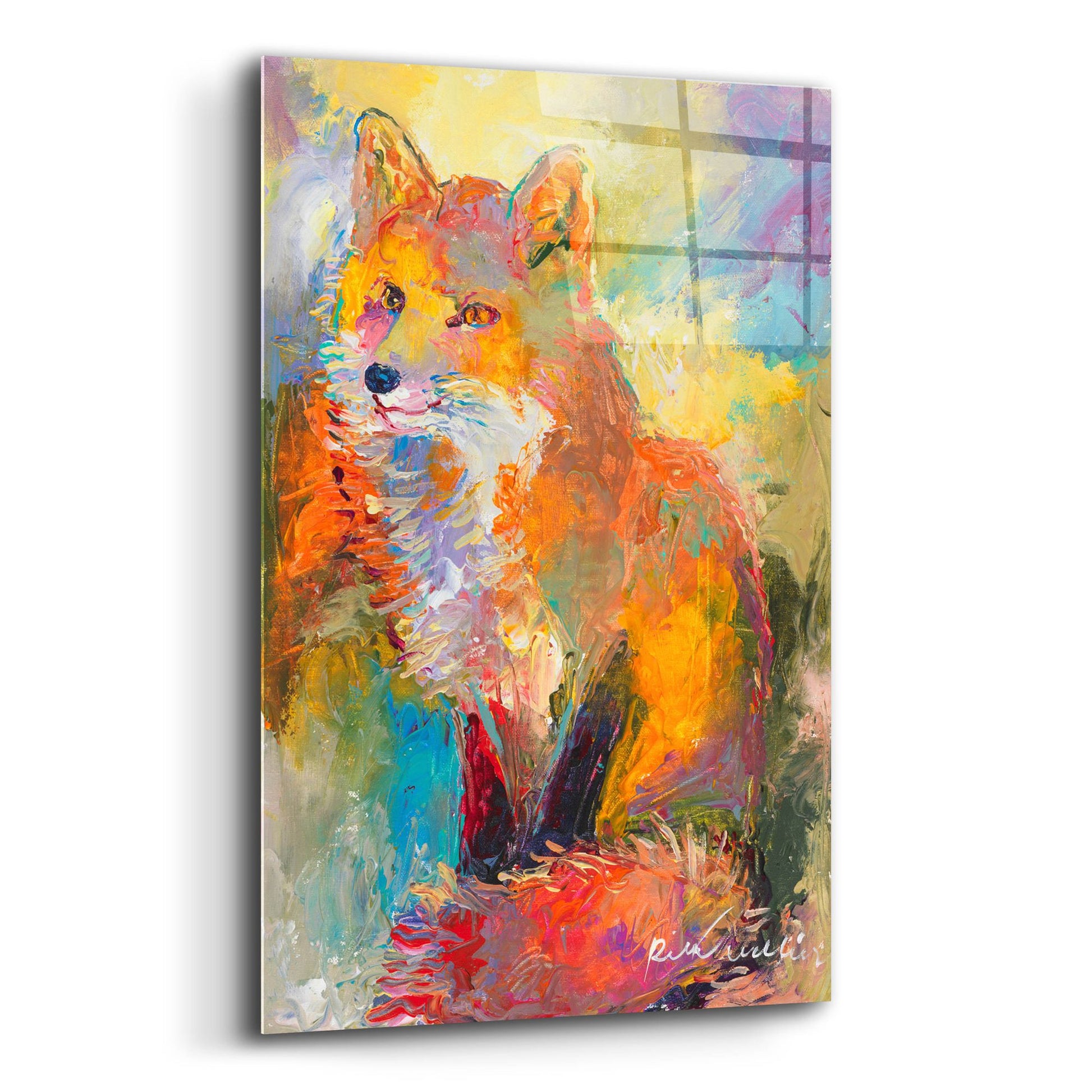 Epic Art 'Fox' by Richard Wallich, Acrylic Glass Wall Art,12x16