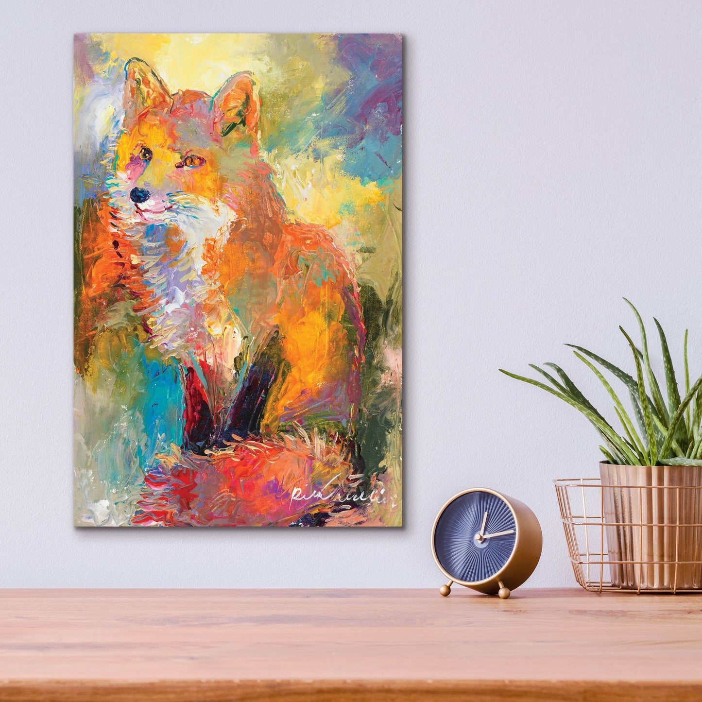 Epic Art 'Fox' by Richard Wallich, Acrylic Glass Wall Art,12x16