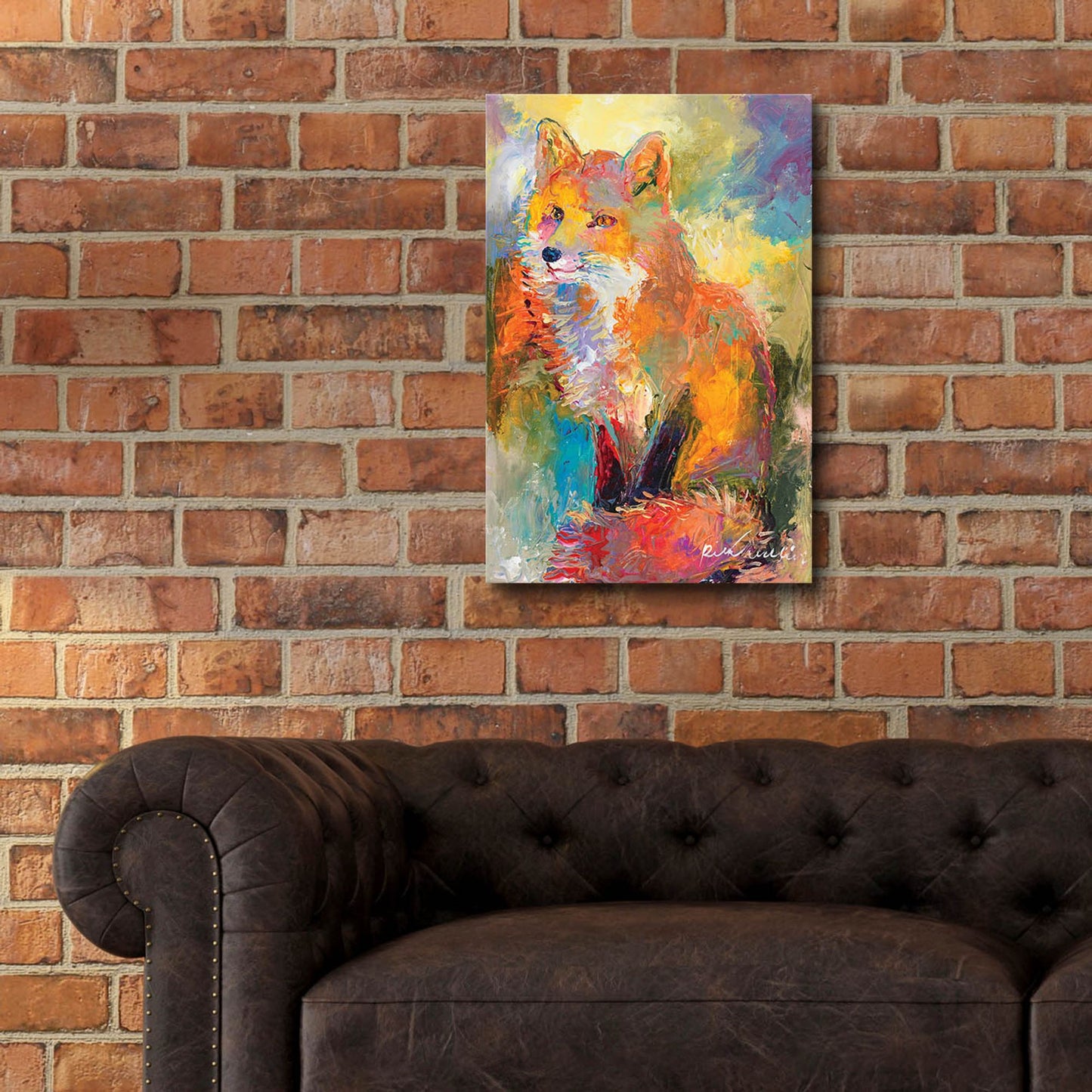 Epic Art 'Fox' by Richard Wallich, Acrylic Glass Wall Art,16x24