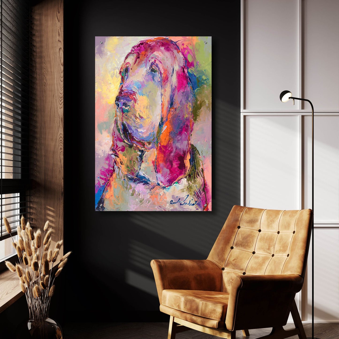 Epic Art 'Blood Hound' by Richard Wallich, Acrylic Glass Wall Art,24x36