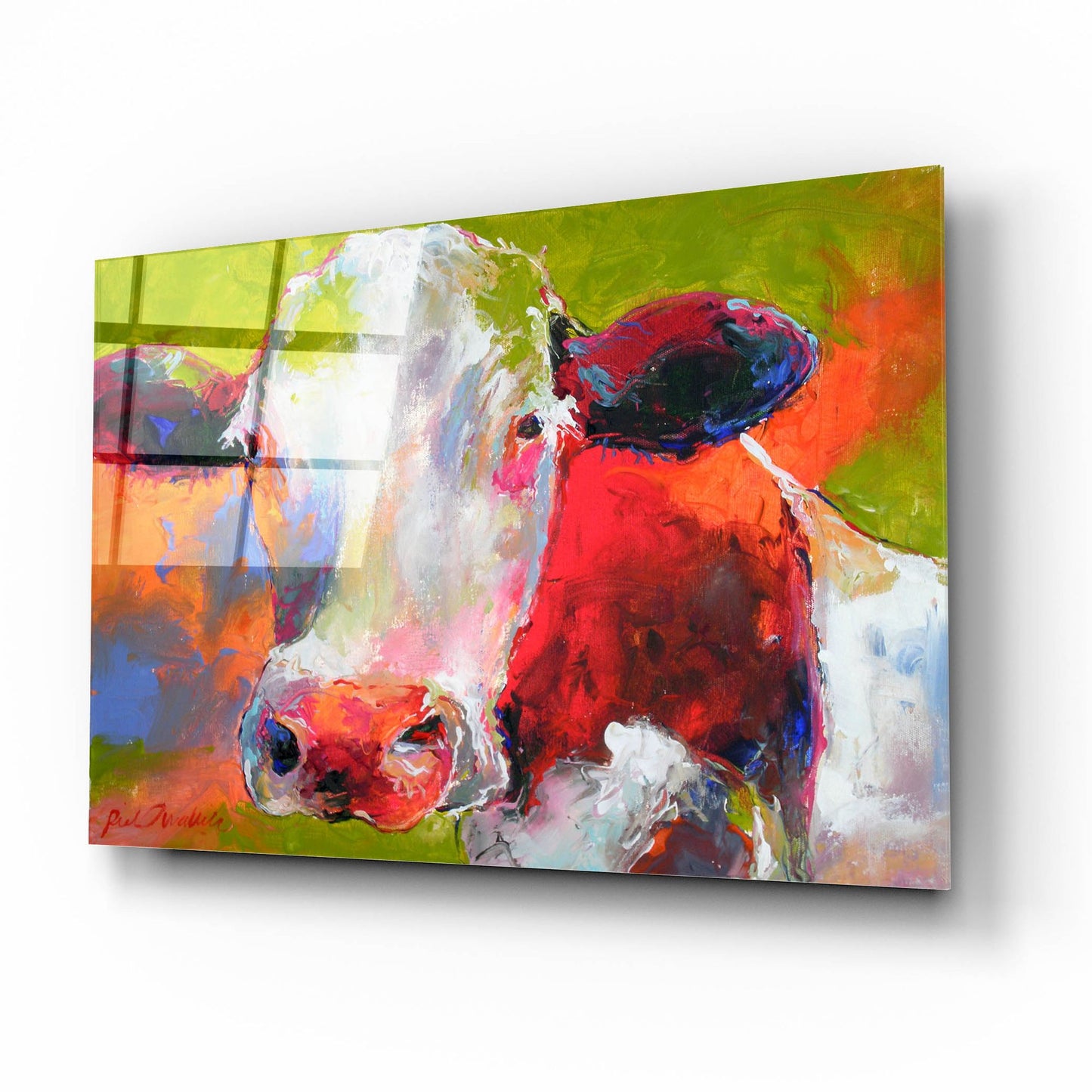 Epic Art 'Art Cow' by Richard Wallich, Acrylic Glass Wall Art,16x12