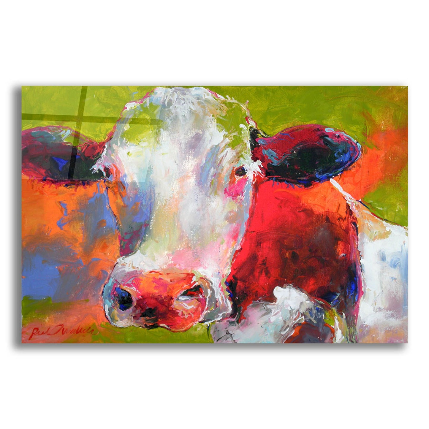 Epic Art 'Art Cow' by Richard Wallich, Acrylic Glass Wall Art,24x16