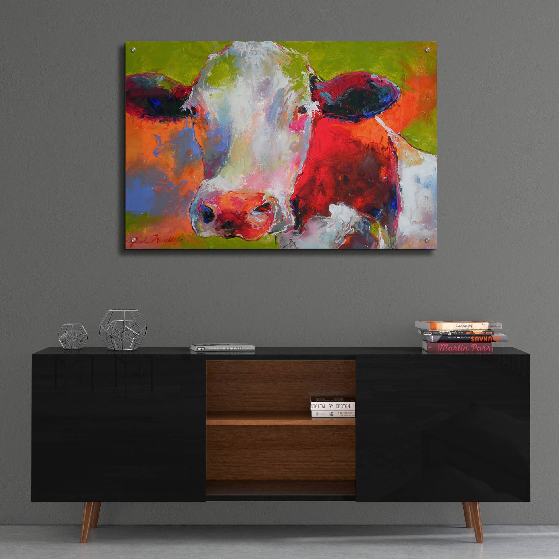 Epic Art 'Art Cow' by Richard Wallich, Acrylic Glass Wall Art,36x24