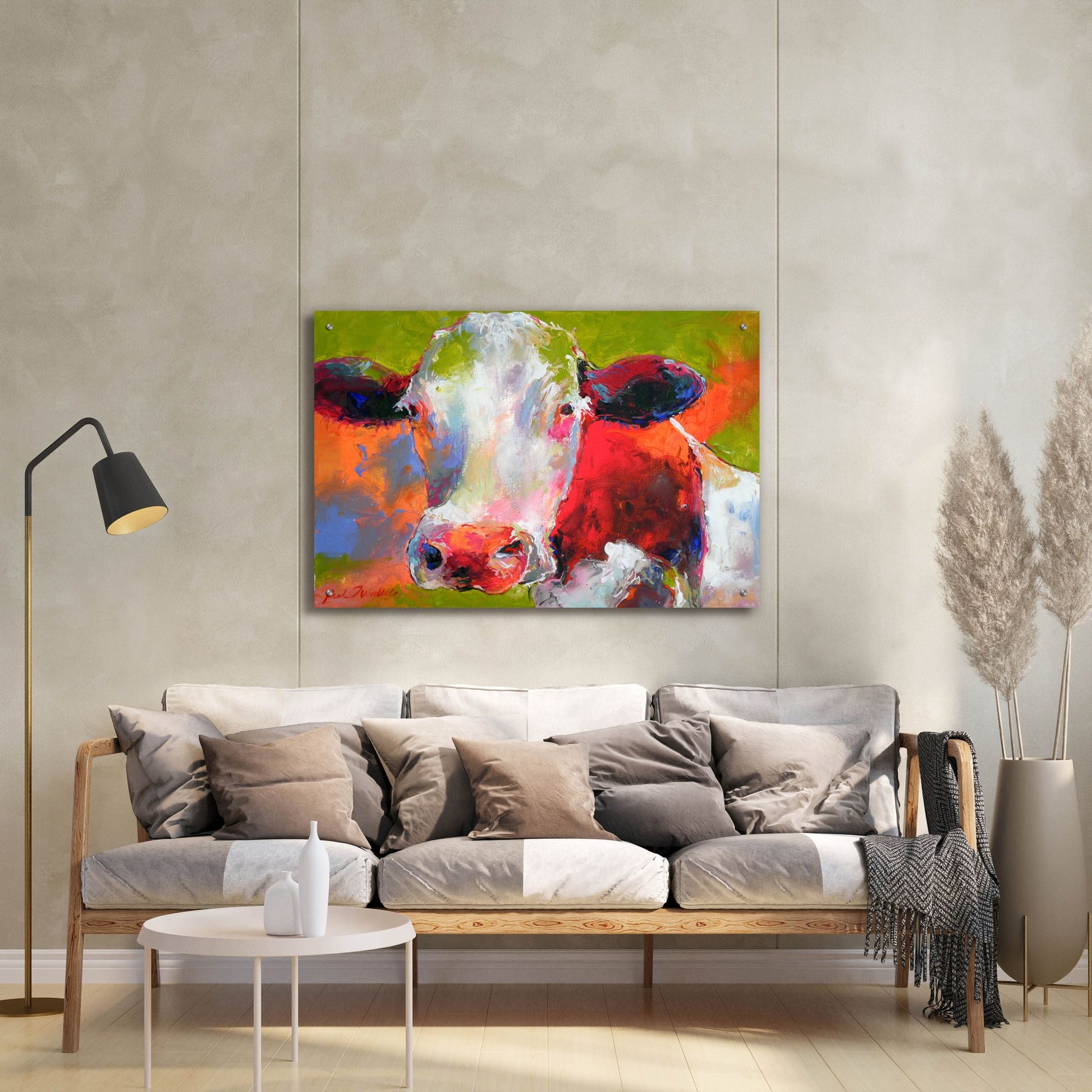 Epic Art 'Art Cow' by Richard Wallich, Acrylic Glass Wall Art,36x24