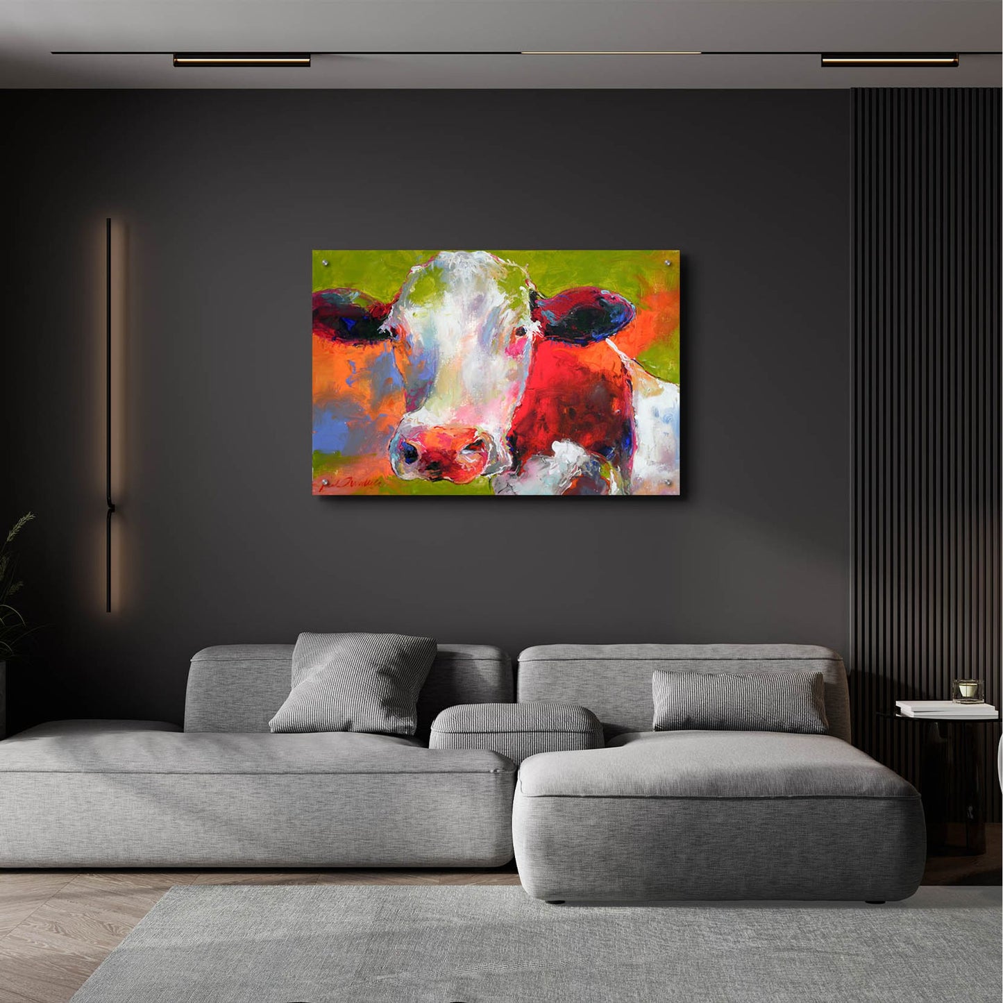 Epic Art 'Art Cow' by Richard Wallich, Acrylic Glass Wall Art,36x24