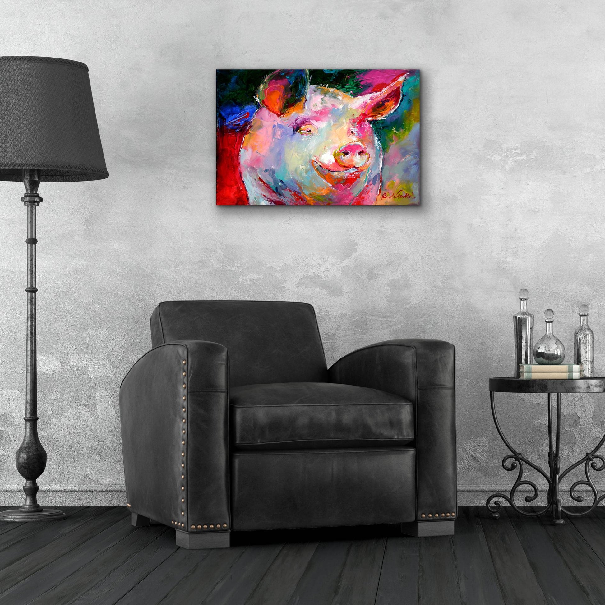 Epic Art 'Art Pig 1' by Richard Wallich, Acrylic Glass Wall Art,24x16