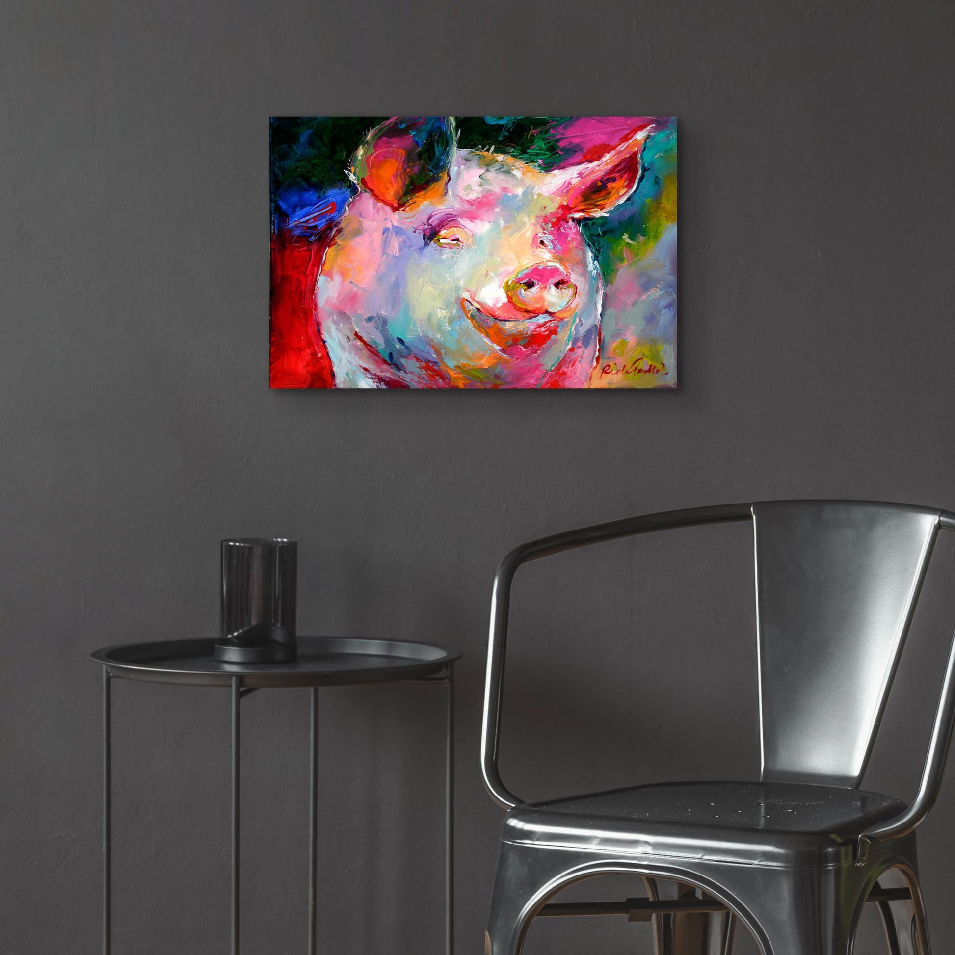 Epic Art 'Art Pig 1' by Richard Wallich, Acrylic Glass Wall Art,24x16