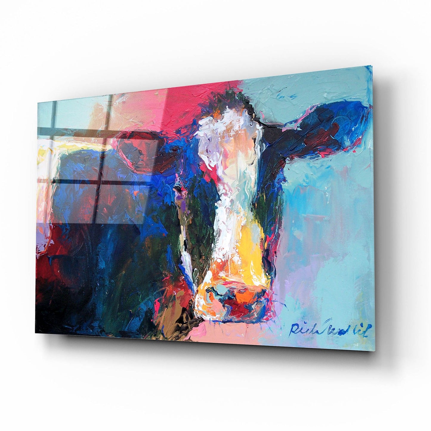 Epic Art 'Art B Cow' by Richard Wallich, Acrylic Glass Wall Art,16x12