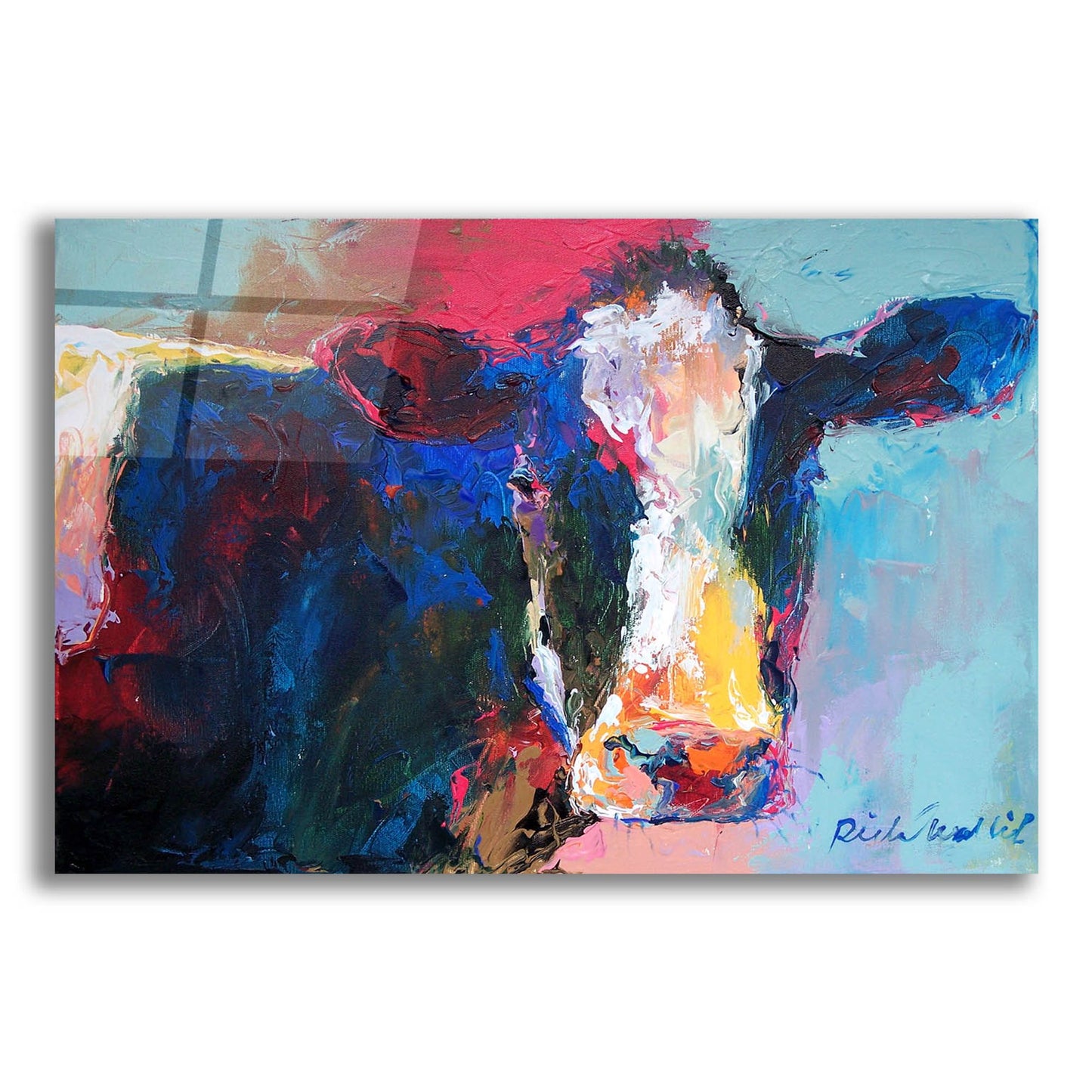 Epic Art 'Art B Cow' by Richard Wallich, Acrylic Glass Wall Art,24x16