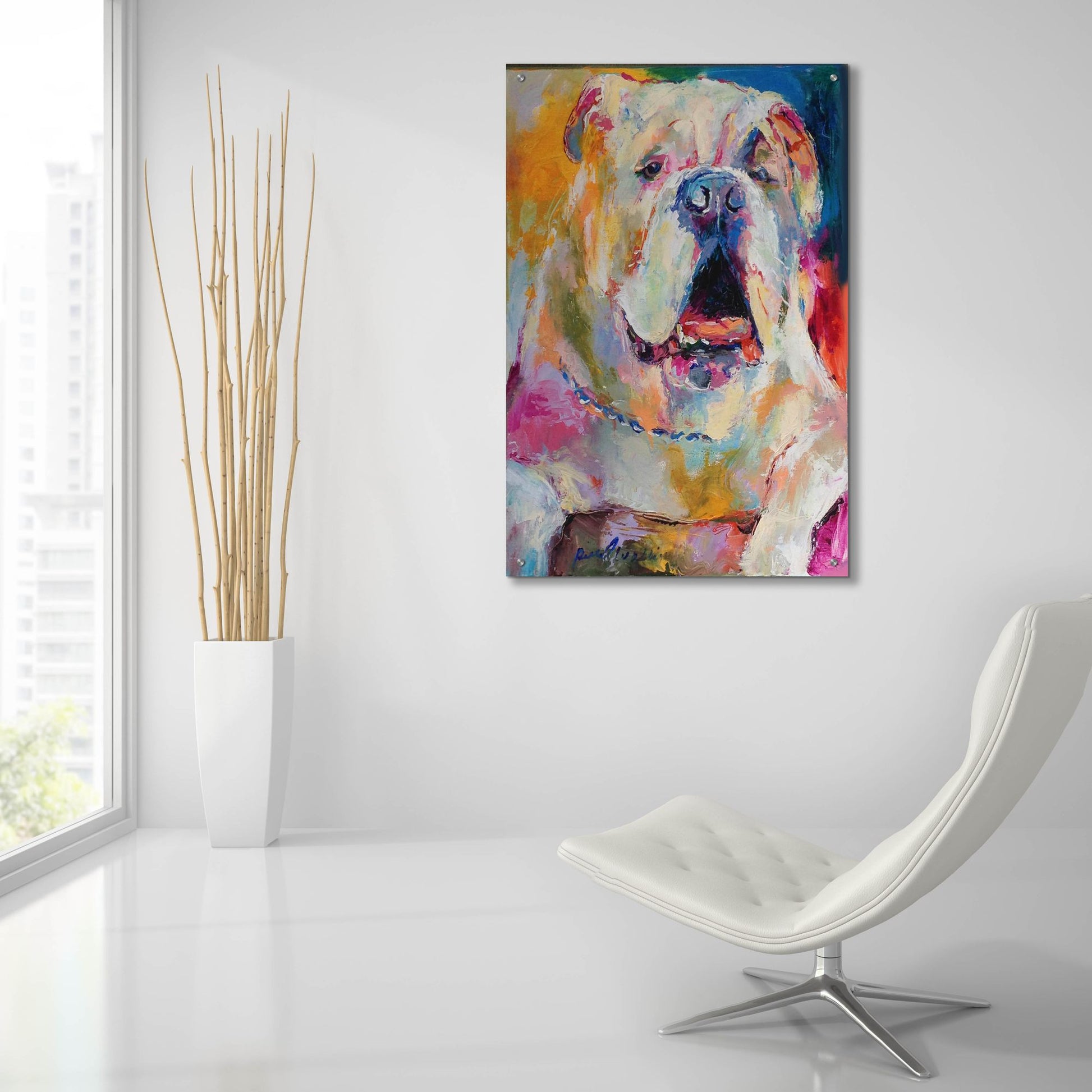 Epic Art 'Art Bull ' by Richard Wallich, Acrylic Glass Wall Art,24x36