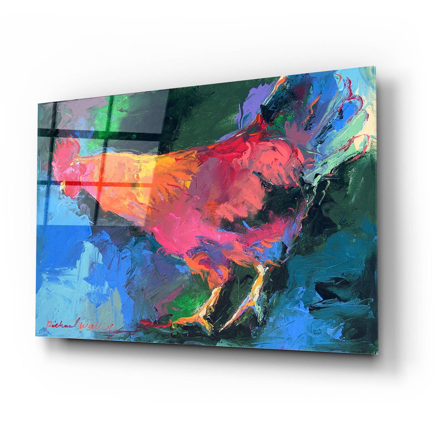 Epic Art 'Art Chicken' by Richard Wallich, Acrylic Glass Wall Art,24x16