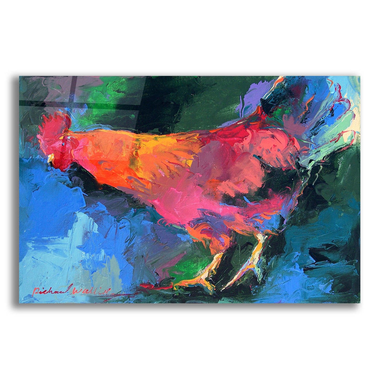 Epic Art 'Art Chicken' by Richard Wallich, Acrylic Glass Wall Art