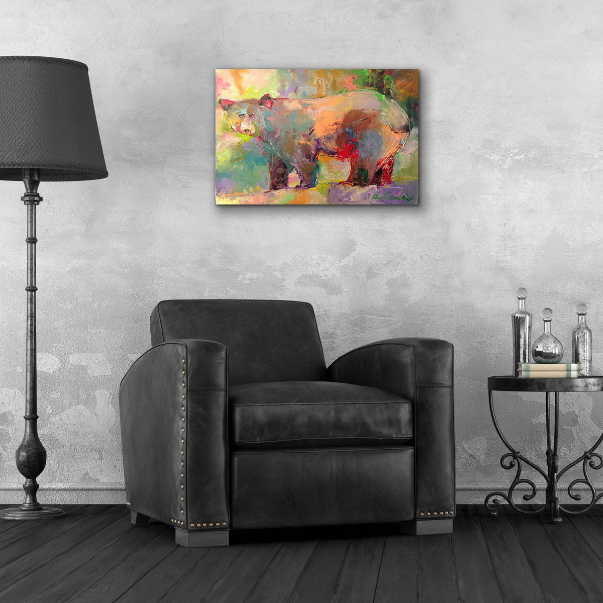 Epic Art 'artbear' by Richard Wallich, Acrylic Glass Wall Art,24x16