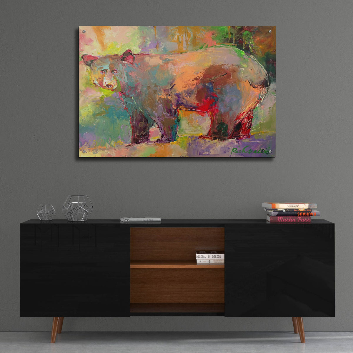 Epic Art 'artbear' by Richard Wallich, Acrylic Glass Wall Art,36x24