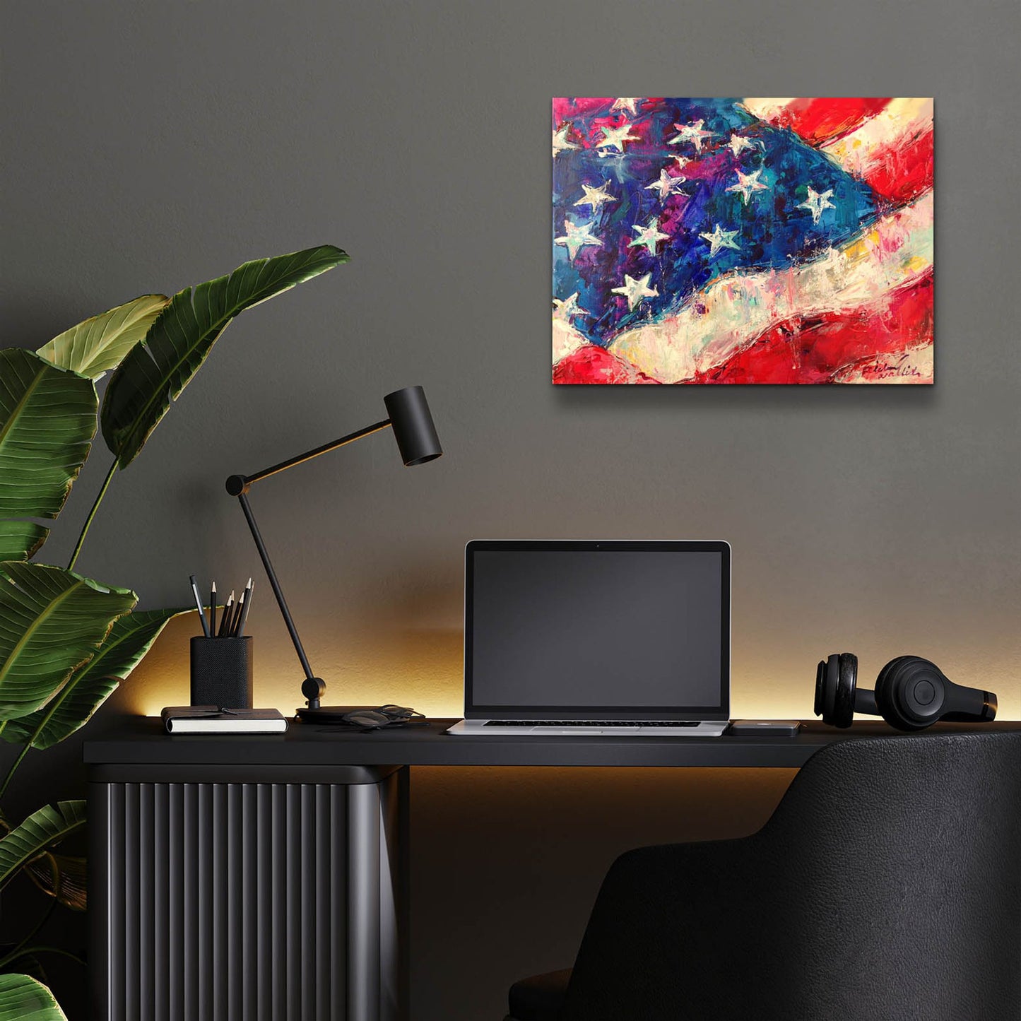 Epic Art 'artflag' by Richard Wallich, Acrylic Glass Wall Art,16x12