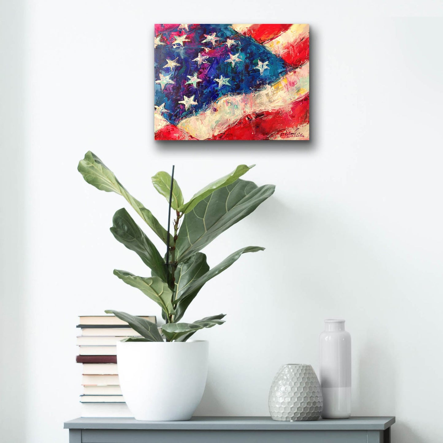 Epic Art 'artflag' by Richard Wallich, Acrylic Glass Wall Art,16x12