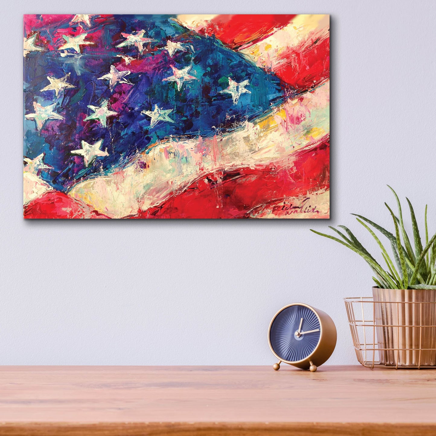 Epic Art 'artflag' by Richard Wallich, Acrylic Glass Wall Art,16x12