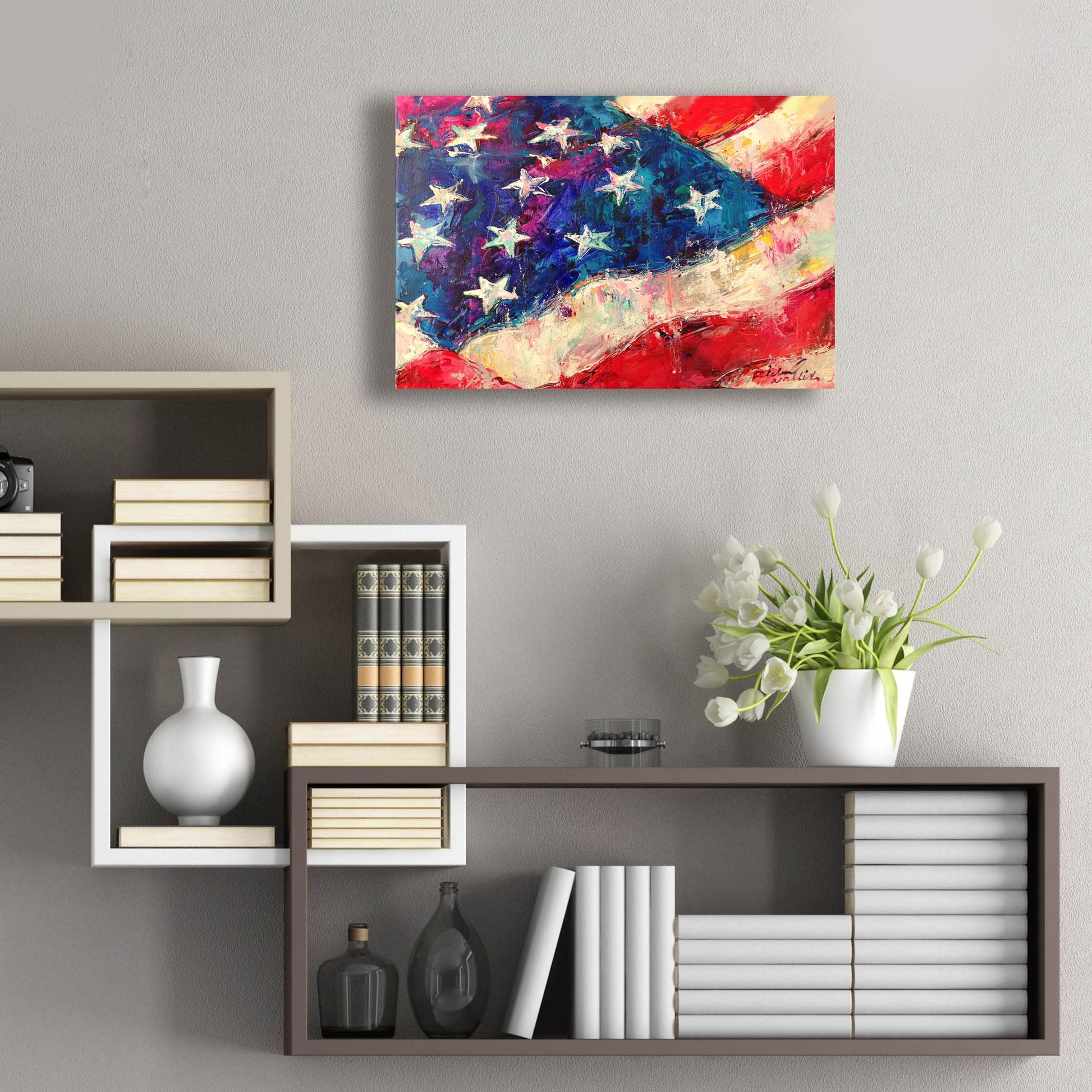 Epic Art 'artflag' by Richard Wallich, Acrylic Glass Wall Art,24x16