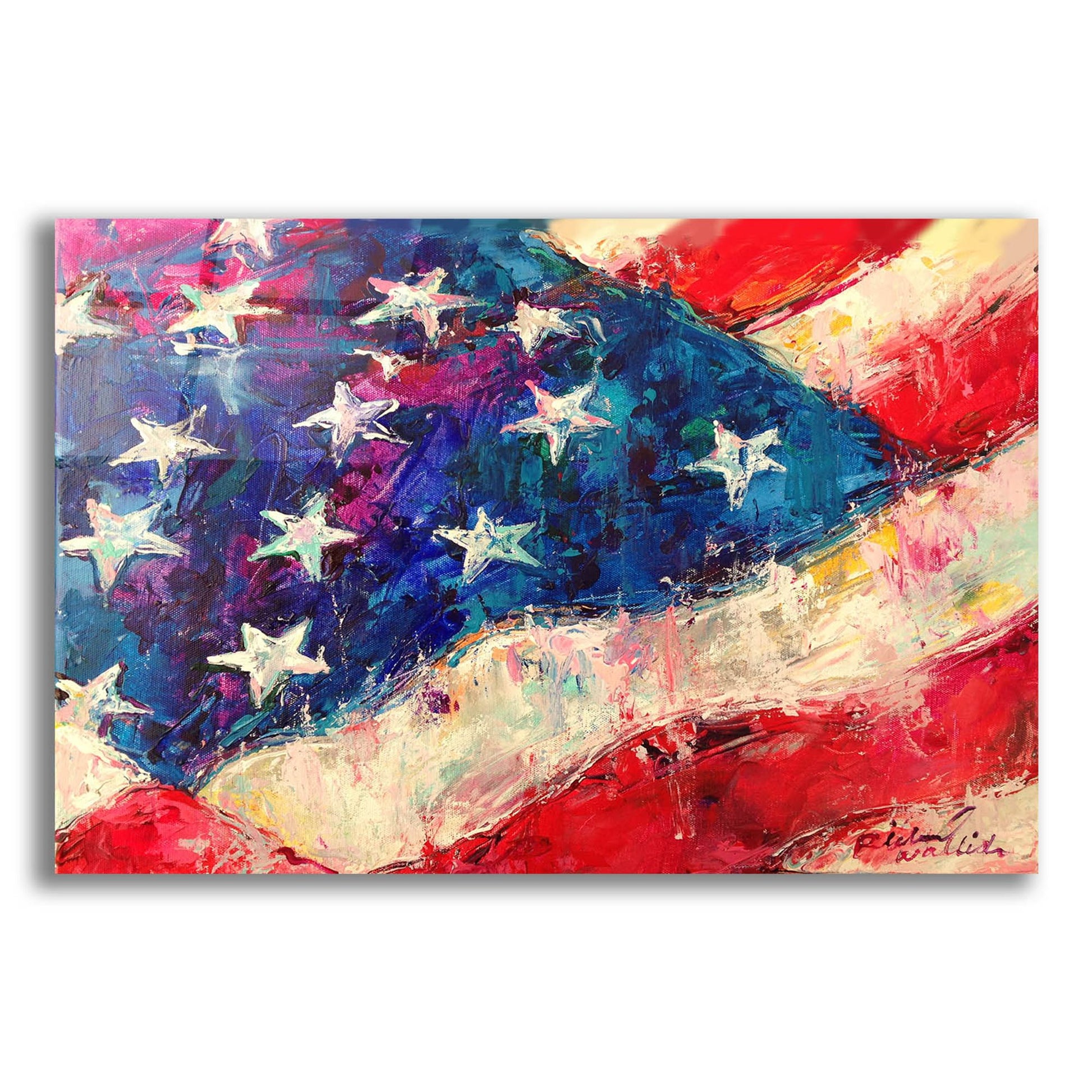 Epic Art 'artflag' by Richard Wallich, Acrylic Glass Wall Art,24x16