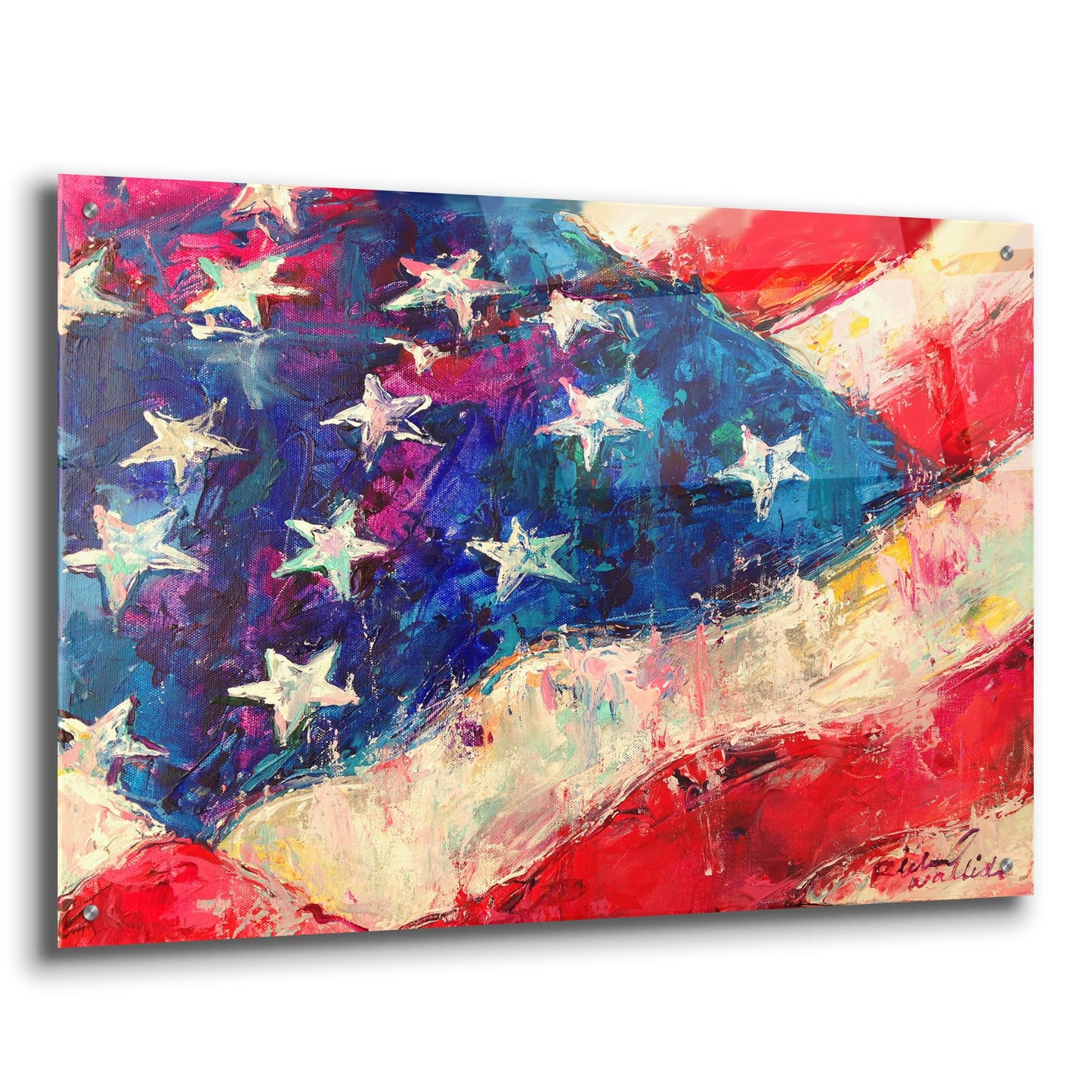 Epic Art 'artflag' by Richard Wallich, Acrylic Glass Wall Art,36x24