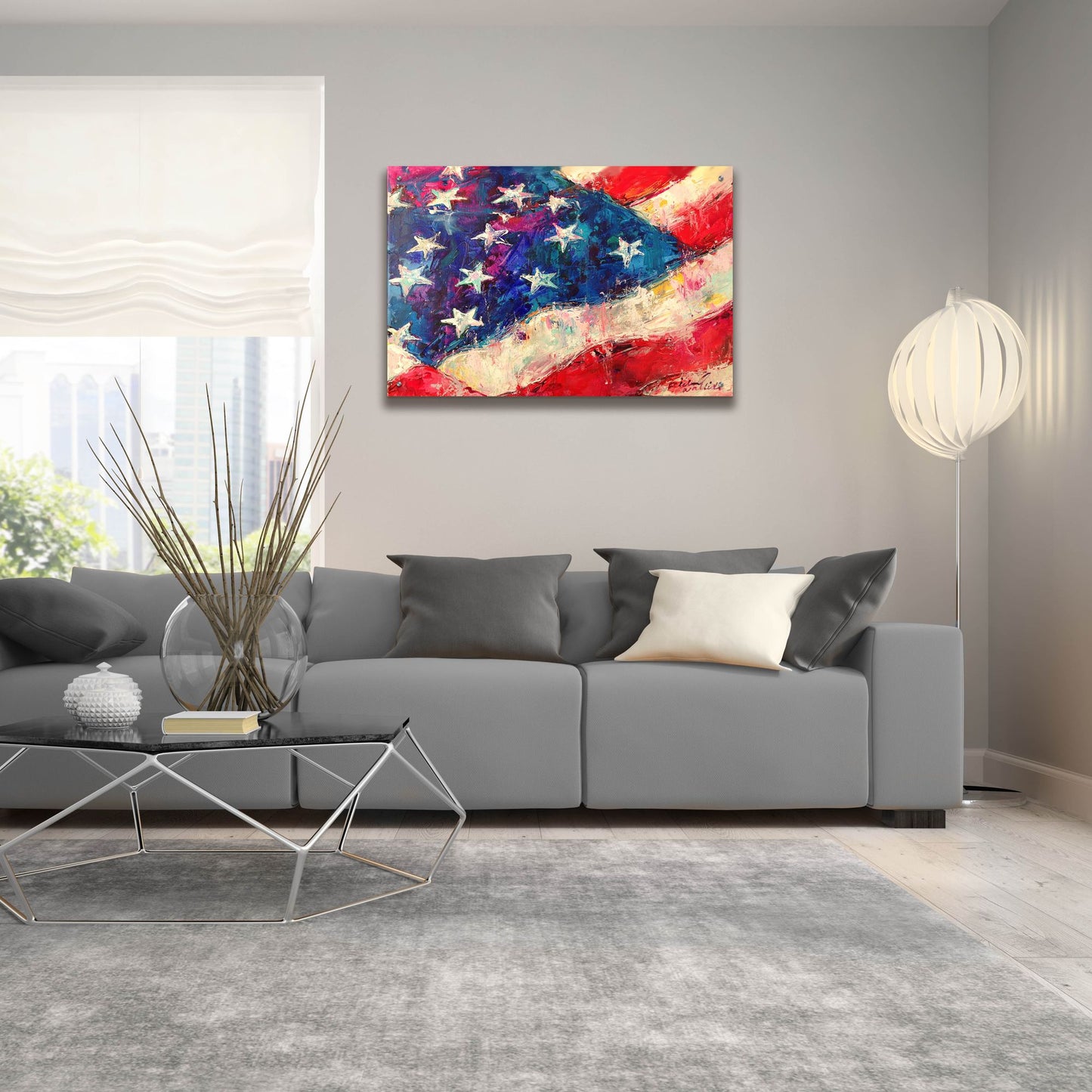 Epic Art 'artflag' by Richard Wallich, Acrylic Glass Wall Art,36x24