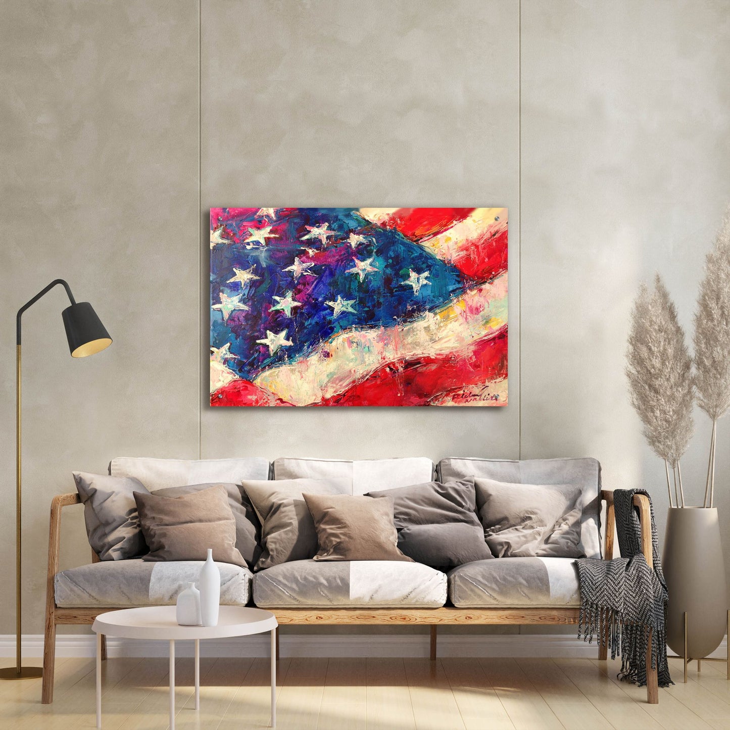 Epic Art 'artflag' by Richard Wallich, Acrylic Glass Wall Art,36x24