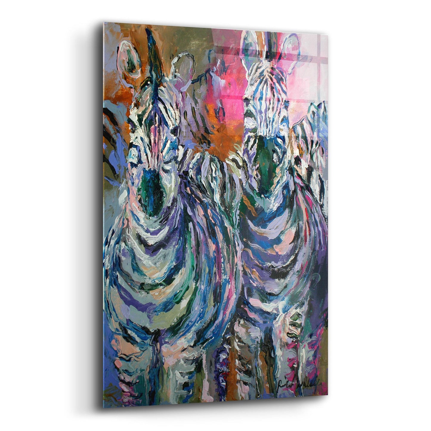 Epic Art 'artzebra' by Richard Wallich, Acrylic Glass Wall Art,12x16