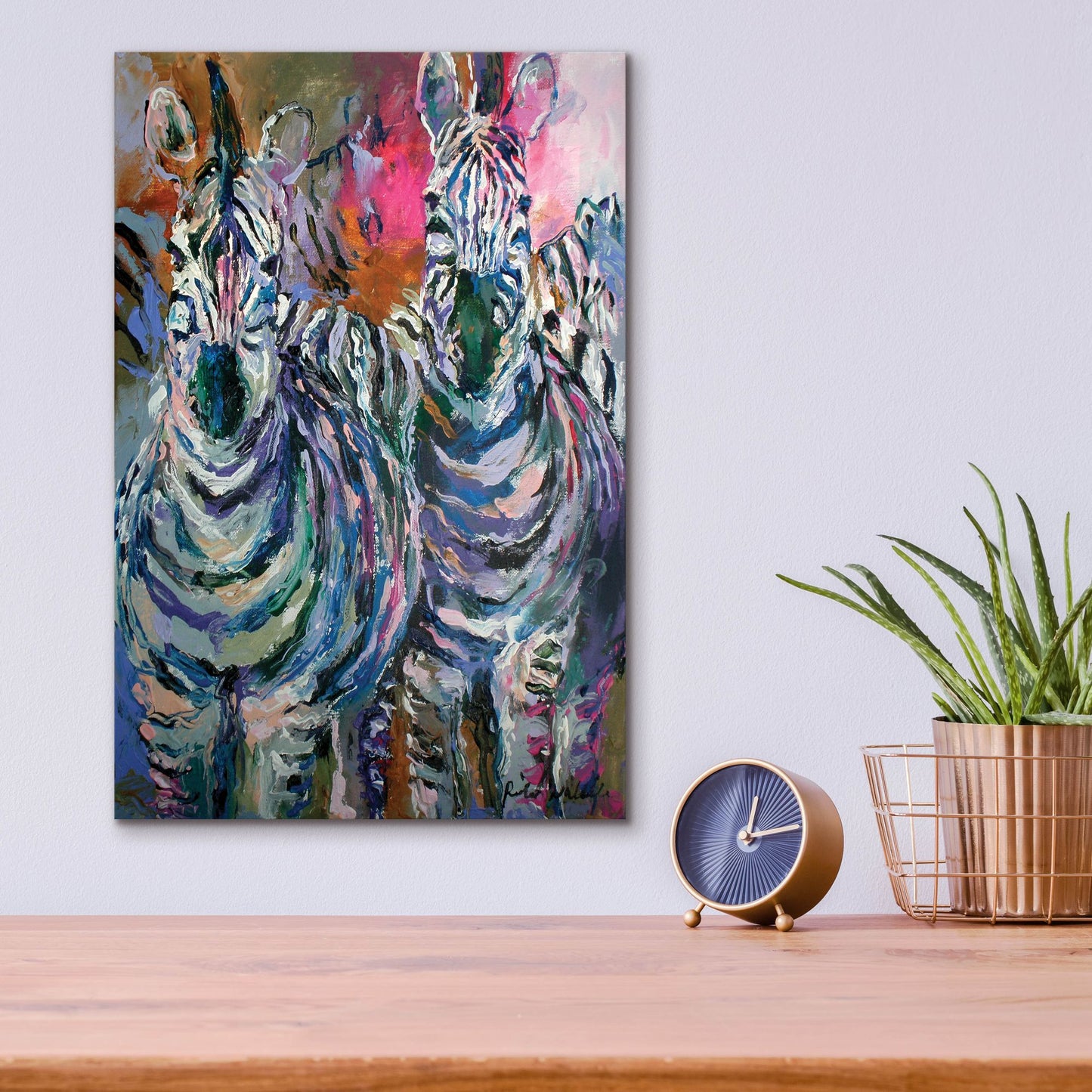 Epic Art 'artzebra' by Richard Wallich, Acrylic Glass Wall Art,12x16