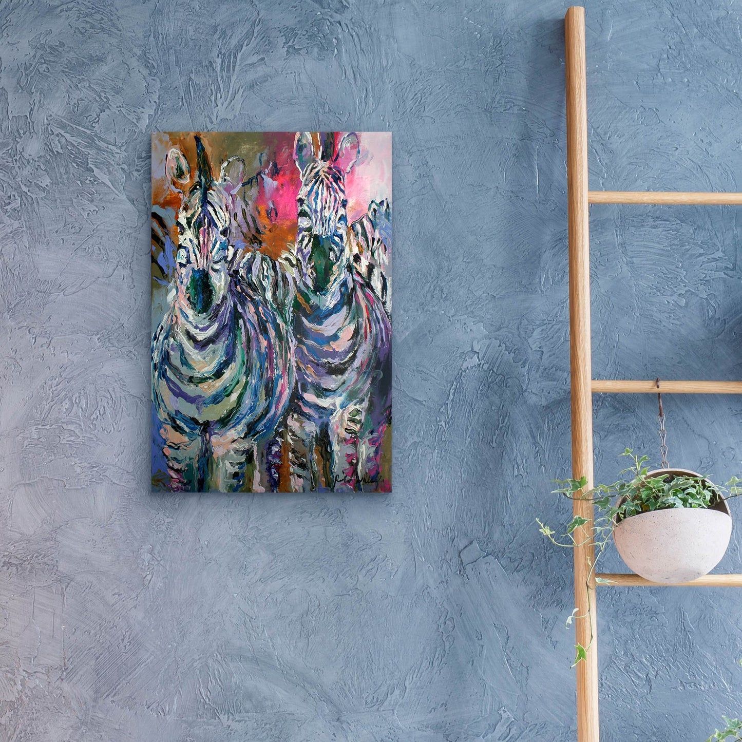 Epic Art 'artzebra' by Richard Wallich, Acrylic Glass Wall Art,16x24