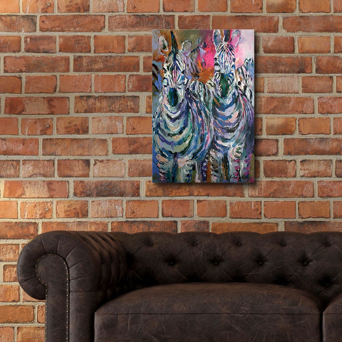 Epic Art 'artzebra' by Richard Wallich, Acrylic Glass Wall Art,16x24